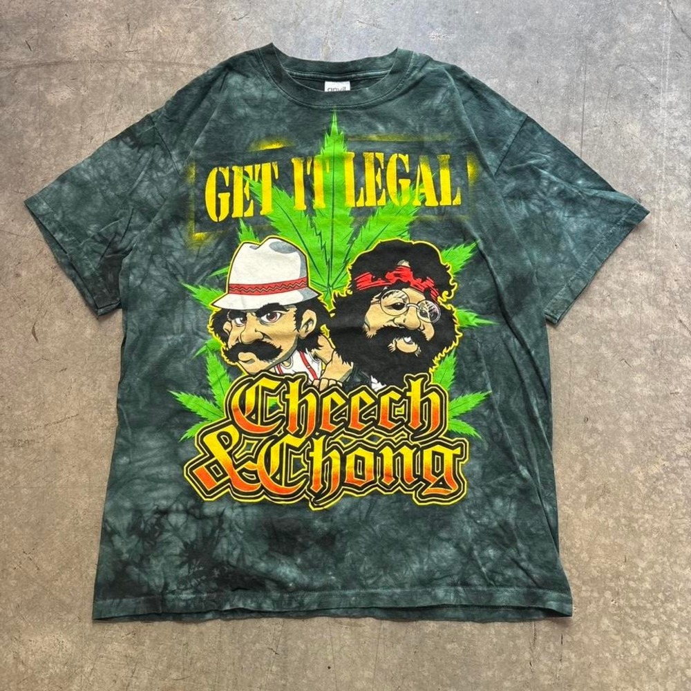 Vintage Cheech & Chong Shirt 
Get it legal marijuana Tie Dye Size L